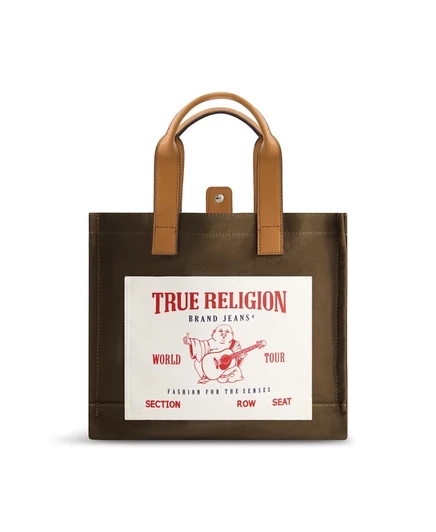 Женская сумка-тоут True Religion Medium Pocket Tote, зеленая