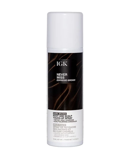 Увлажняющий спрей для волос IGK Hair Never Miss от корней и кожи головы Espresso Brown