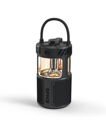 Портативная колонка mee audio lightspkr с фонарем и bluetooth, черная