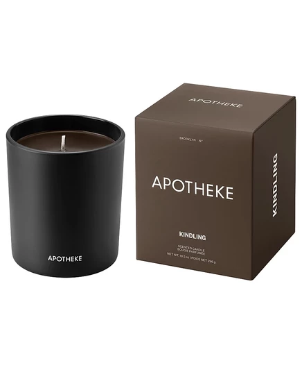 Классическая ароматическая свеча APOTHEKE Kindling, 10,5 унций. белый