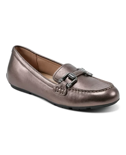  Женские повседневные мокасины Megan без застежки с круглым носком bronze leather