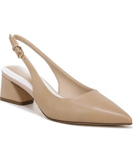 Женские туфли Franco Sarto Racer, бежевые кожаные
