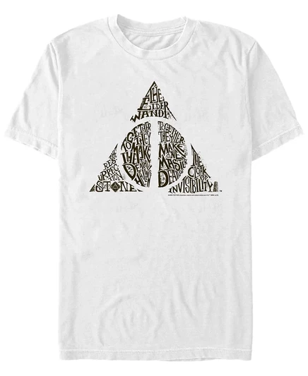 Мужская футболка с коротким рукавом Fifth Sun Harry Potter's Deathly Hallows  white