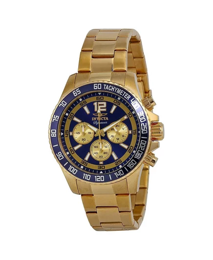 Мужские часы Invicta 7410 Signature, хронограф, золотые