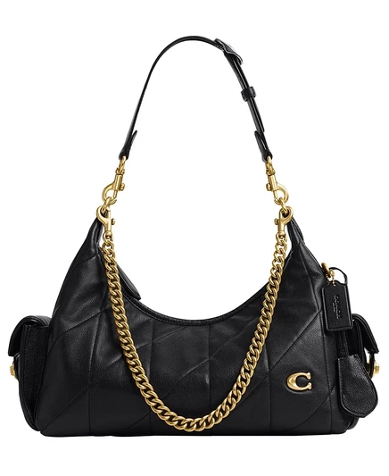 Женская сумка Coach Juliet Medium стеганая, черная