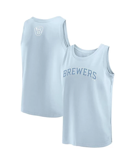 Мужская майка Fanatics Milwaukee Brewers Elements, голубая