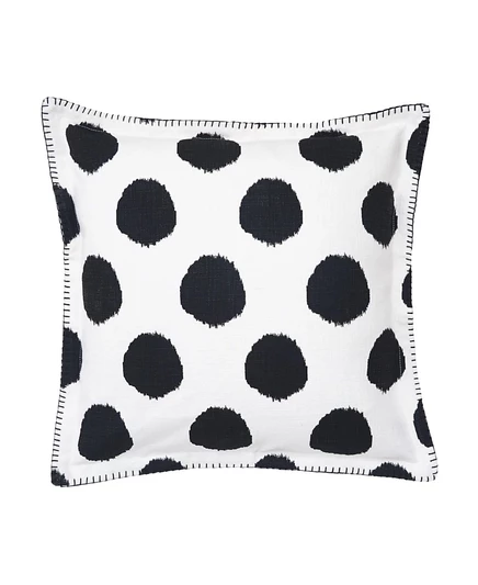 Подушка Carol & Frank Dot Onyx 51×51 см в горох, черная