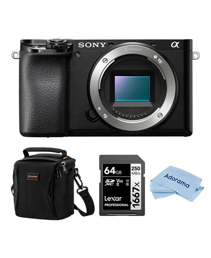 Беззеркальная камера Sony a6100, комплект 64ГБ+сумка, черная