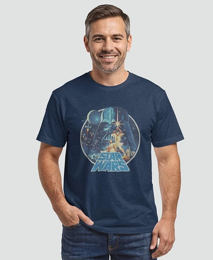 Мужская футболка Fifth Sun Star Wars, темно-синий меланж
