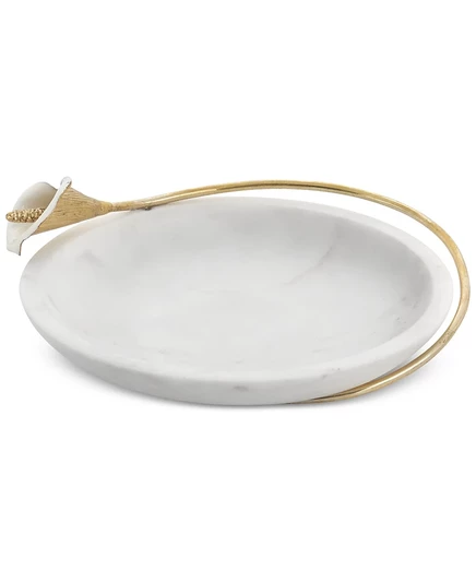 Блюдо Michael Aram Calla Lily, мрамор, белое
