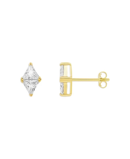 Серьги-пусеты Giani Bernini Duo Triangle, золотистые