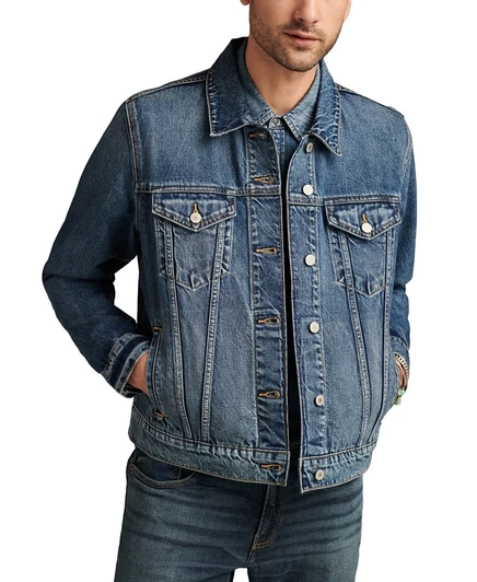 Мужская джинсовая куртка Lucky Brand Trucker, синяя