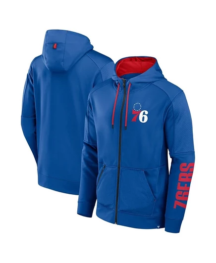 Мужская толстовка Fanatics Baller Defender 76ers, синяя