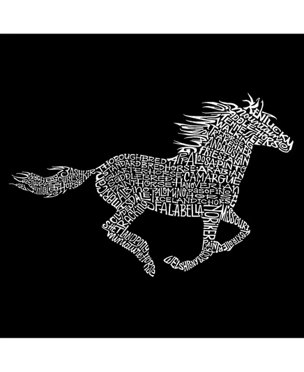 Мужская футболка с надписью LA Pop Art - Mustang black