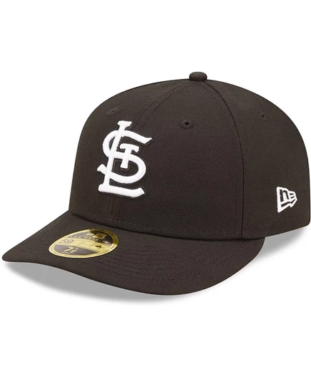 Мужская кепка New Era 59FIFTY St. Louis Cardinals, черно-белая