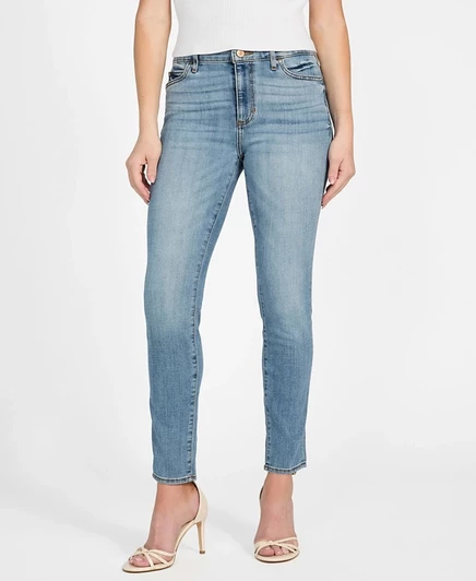Женские джинсы Guess 1981 узкие, синие