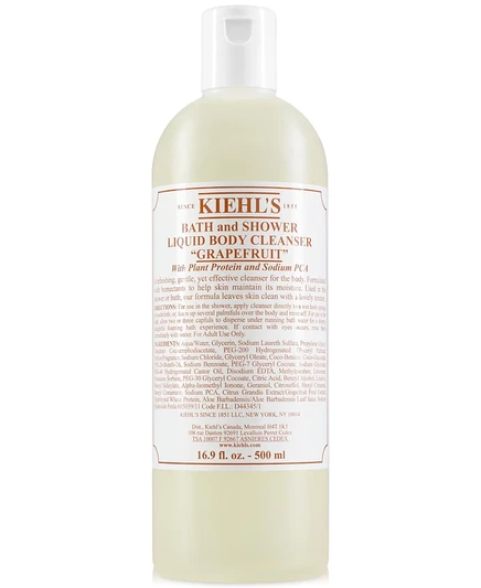 Жидкое очищающее средство для тела Kiehl's Since 1851 с грейпфрутом для ванны и душа, 16,9 унции. белый