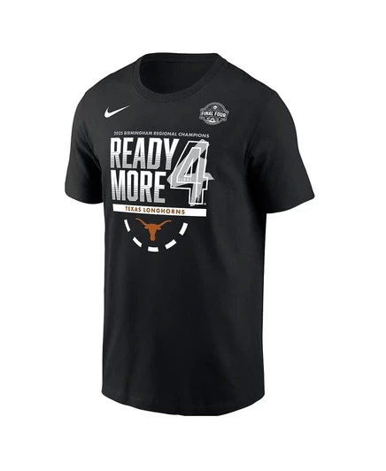 Мужская черная футболка Nike Texas Longhorns 2025 NCAA для женского баскетбольного турнира March Madness 