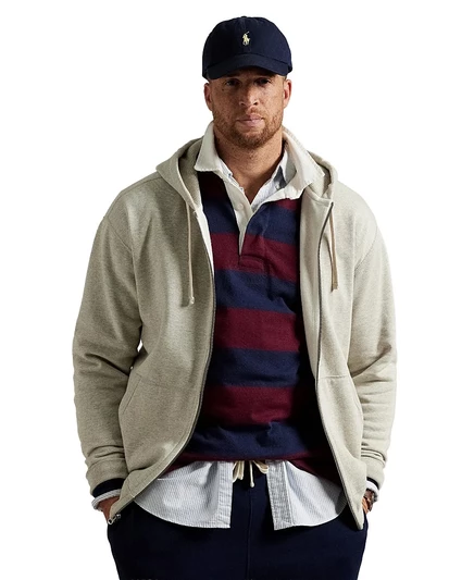 Мужское худи Polo Ralph Lauren Full-Zip, светло-серое