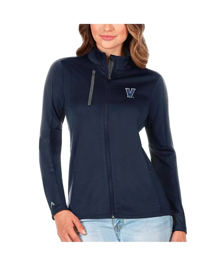 Женская темно-синяя/графитовая куртка Villanova Wildcats Generation на молнии от Antigua для женщин navy, graphite