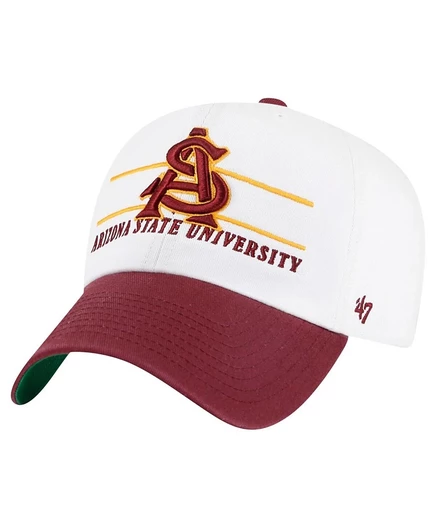 Брендовая мужская белая кепка Arizona State Sun Devils Gridiron Clean Up с регулируемой длиной