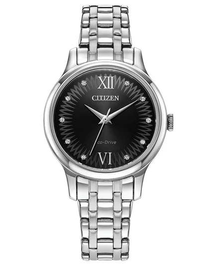 Женские классические часы-браслет Citizen Eco-Drive с браслетом из нержавеющей стали диаметром 31 мм