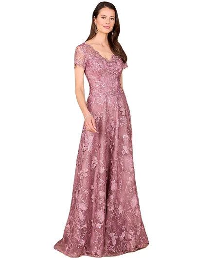 Женское бальное платье Lara Tonal Lace, фиолетовое