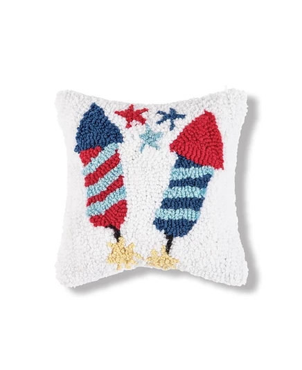 Декоративная подушка C & F Home, 20×20 см, красно-бело-синяя