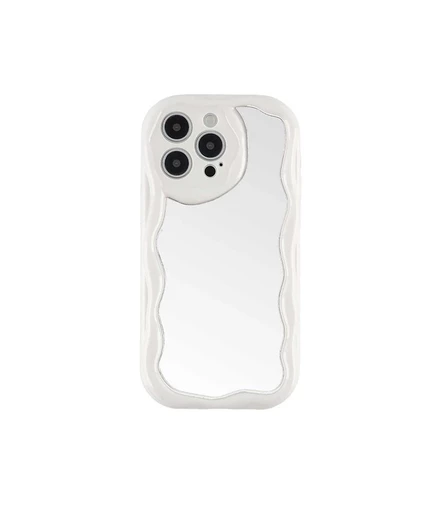 Чехол Auramma Funky Mirror для iPhone 15 Pro Max белый