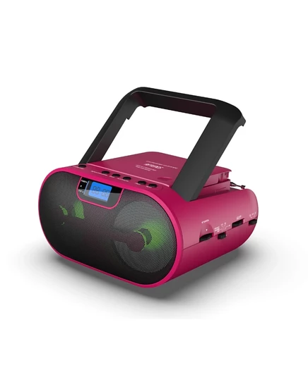 Бумбокс Riptunes CDB-237 с CD и Bluetooth, розовый