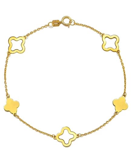 Женский браслет Macy's Clover 14k, золотой