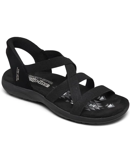 Женские сандалии Skechers Reggae Slim текстильные, черные