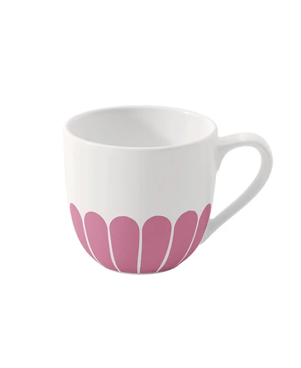 Чашка эспрессо с абстрактными цветами Villeroy & Boch Fleur розовая