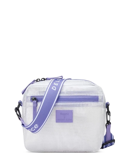 Сумка-кроссбоди Florence by Mills x Delsey City Breeze прозрачная сетчатая белая