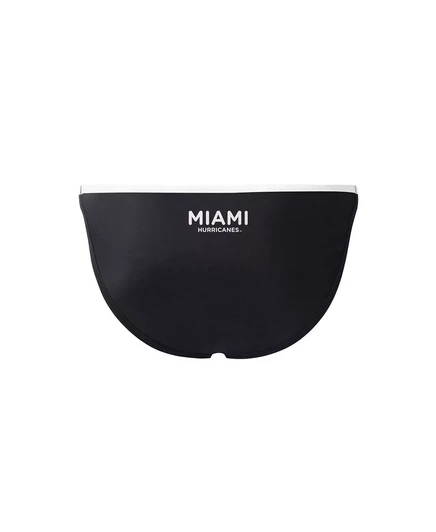 Женские черные плавки-бикини Miami Hurricanes Play Action от Carl Banks G-III 4Her black