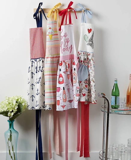 Фартук Design Imports Sip Sip Hooray, розовый