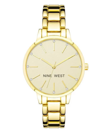 Женские часы Nine West NW-2098CHGB, 36 мм, шампань