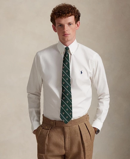 Мужская рубашка Polo Ralph Lauren Classic Fit, белая