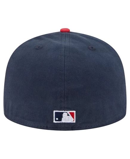 Мужская темно-синяя кепка New Era Chicago White Sox Championship с боковым флагом в виде А-образной рамки 59-го размера, облегающая фигуру. navy