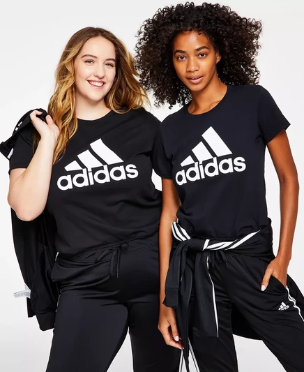  Хлопковая футболка с логотипом Women's Essentials, XS-4X black/white