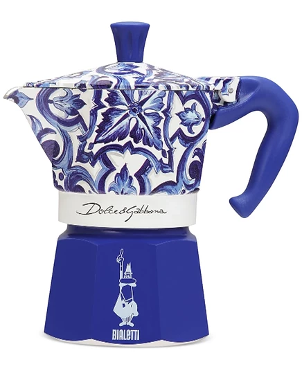 Кофеварка мока Bialetti Blue Meditteraneo 3 чашки, синяя