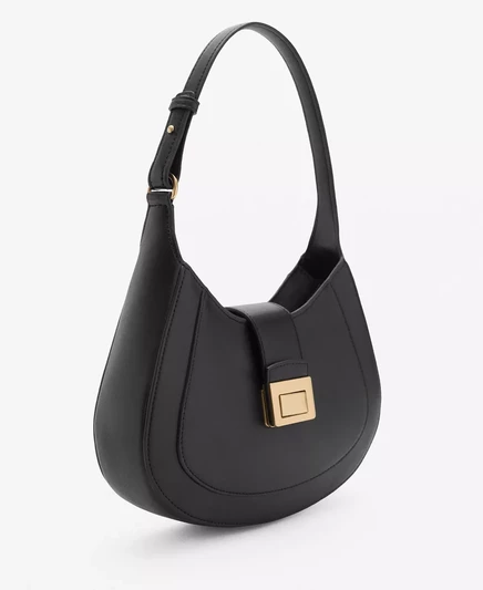 Женская стеганая косметичка Mango black