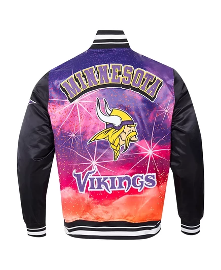 Мужская куртка Pro Standard Vikings сатиновая, черная