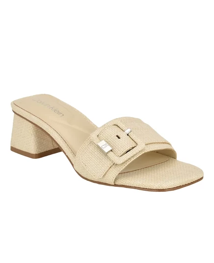 Женские модельные босоножки Calvin Klein Ariella без застежки с квадратным носком light natural
