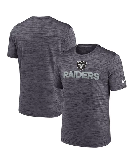 Мужская черная футболка Nike Las Vegas Raiders Blitz Velocity Modern Performance от Nike black