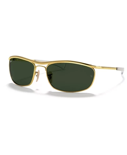 Унисекс-очки Ray-Ban RB3119M 62, золотые с зелёными линзами