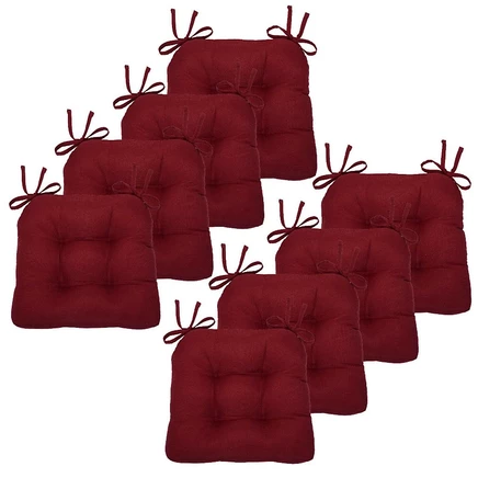 Подушки на стул Kate Aurora Country Living 8 шт., красные