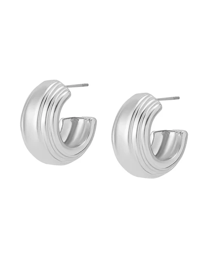 Серьги Robert Lee Morris Soho в рубчик silver