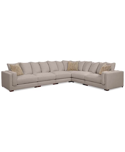 Модульный диван macy's barlien 6‑секционный, бежевый