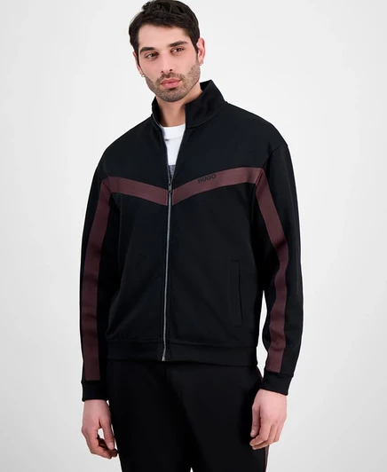 Мужская спортивная куртка Hugo Boss Darti на молнии, черная